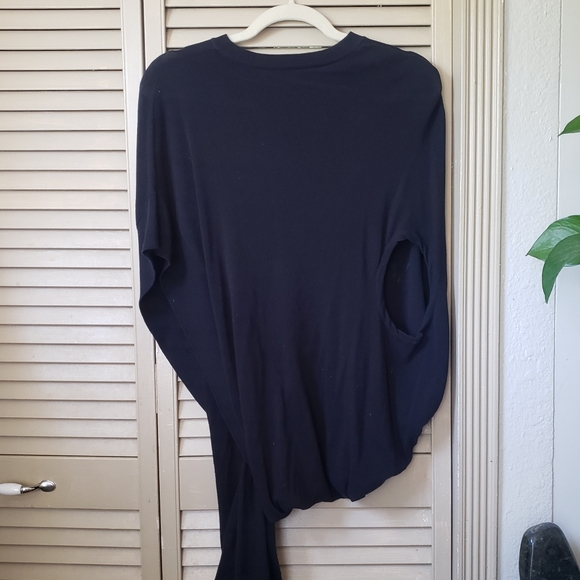 🌱 Alexander Wang Crew Neck Knee Length Dress Black Size XS - Picture 5 of 6